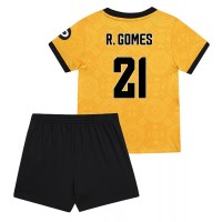 Wolves Rodrigo Gomes #21 Domáci Detský futbalový dres 2025-26 Krátky Rukáv (+ trenírky)